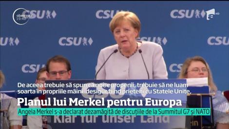 Angela Merkel se arată intrasingentă faţă de SUA