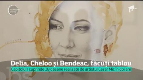Cei trei jurați iUmor au avut parte de o surpriză mare. Delia, Cheloo şi Bendeac, făcuţi tablou de un elev talentat!