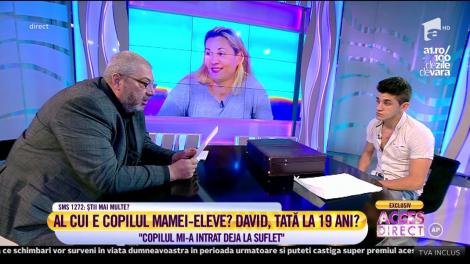 Rezultatul testului ADN: David nu este tatăl copilului mamei-eleve!