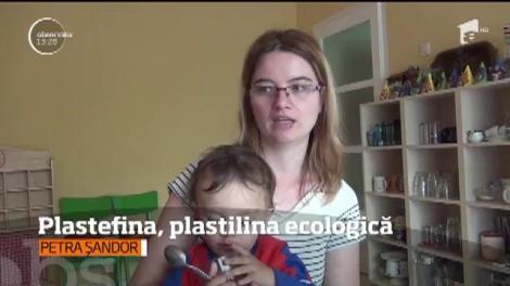 Pentru că mamele se gândesc mereu la binele copiilor lor, o tânără din Baia Mare a creat plastefina