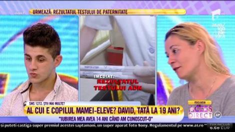 David, presupusul tată al copilului mamei-eleve: "Iubita mea avea 14 ani când am cunoscut-o"