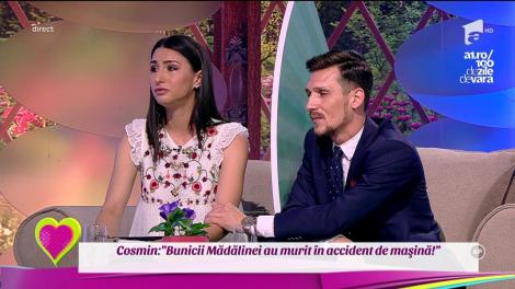 Care este marele regret al iubitei legat de familia ei? Cosmin: "Bunicii Mădălinei au murit în accident de mașină!"