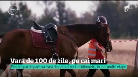#100 de zile de vară. Cursă spectaculoasă de anduranţă ecvestră