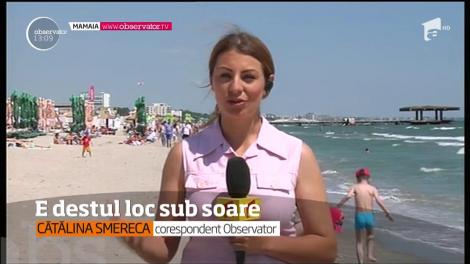 E destul loc sub soare pentru turiştii care petrec Rusaliile, pe litoral