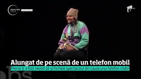 Florin Piersic Jr a părăsit scena teatrului în timpul unui spectacol, din cauza unui telefon mobil