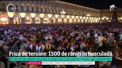 Teroare în piaţa San Carlo din Torino! Frica de atentate a băgat peste 1500 de oameni în spital
