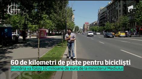 Primăria le-a pus gând rău şoferilor din Capitală. 60 de kilometri noi de piste speciale pentru biciclişti