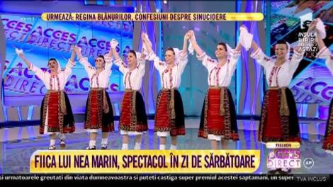 De Rusalii, Școala de dans românesc "Larisa și Marin Barbu", spectacol la "Acces Direct"