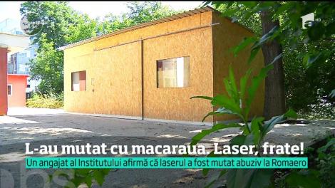 Un laser de 160.000 de euro, dar niciodată folosit, a fost mutată ca o piesă veche, cu macaraua. Bani aruncați și greșeli stupide!