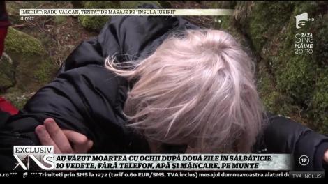 10 vedete, fără telefon, apă şi mâncare, pe munte! Daniela Gyorfi s-a accidentat, în cursul filmarilor