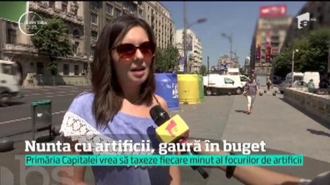 Primăria Capitalei vrea să taxeze cu 300 de lei fiecare minut al focurilor de artificii. De acum vom avea nunți și botezuri „triste”?