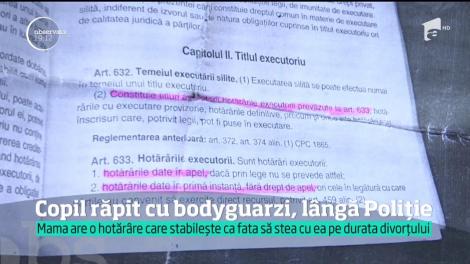 O mamă ar fi încercat să-și răpească fetița, cu ajutorul unei firme de pază