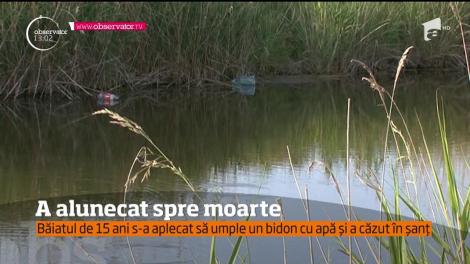 Un adolescent de 15 ani din judeţul Buzău s-a înecat după ce a căzut într-un canal de irigaţii!