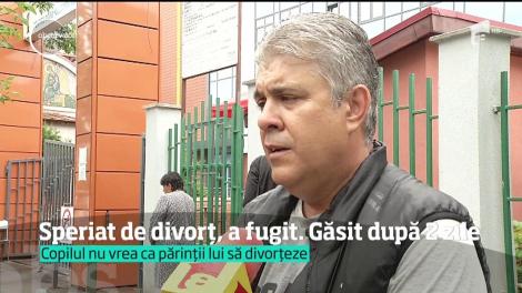 Damian, adolescentul care a fugit de acasă pentru că părinţii lui vor să divorţeze, a fost găsit de tatăl său