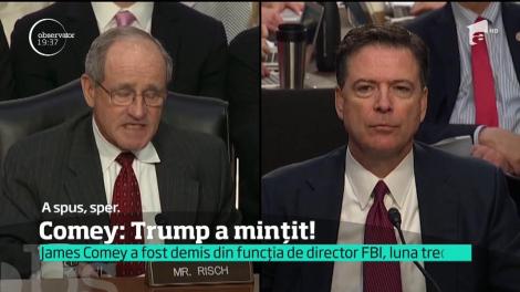 James Comey, fostul director FBI, audiat asupra implicării Rusiei în alegerile prezidențiale