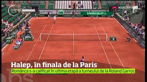 Simona Halep s-a calificat în finala Roland Garros, după ce a învins-o în trei seturi pe Karolina Pliskova, din Cehia, numărul 3 mondial
