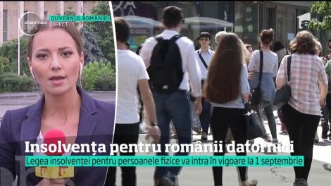 Legea insolvenței pentru persoanele fizice va intra în vigoare la 1 septembrie