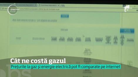 ANRE a lansat două comparatoare de preţuri pentru consumatorii de energie