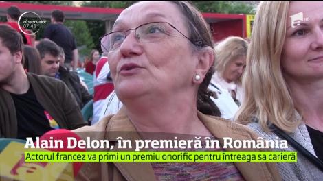 Legendarul actor Alain Delon a venit pentru prima data în România