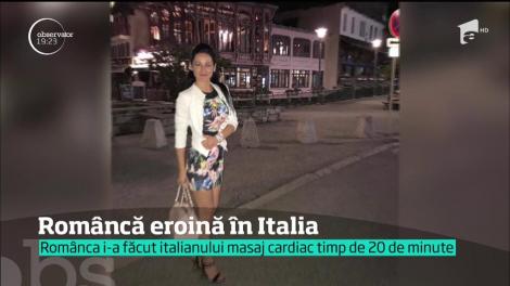 O româncă, angajată la un bar din Italia, a salvat de la moarte un fost carabinier