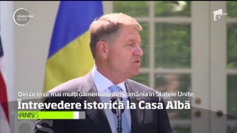 Preşedintele Klaus Iohannis l-a întâlnit pe cel mai puternic om al lumii, Donald Trump