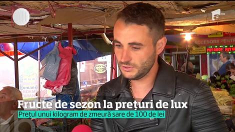 Fructe de sezon la preţuri de lux. Un kilogram de zmeură sare de 100 de lei