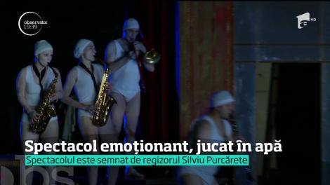 O piesă a fost jucată în apă la Festivalul de Teatru din Sibiu