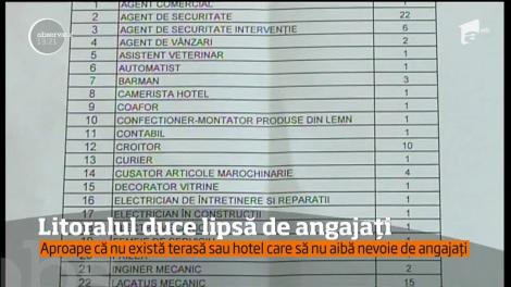 Se caută bucătari, ajutor de bucătar, chelneri şi recepţioneri pe litoral!