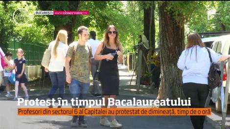 În plin examen de bacalaureat, peste o mie de profesori din sectorul 6 al Capitalei au fost în grevă