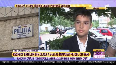Exemplu demn de urmat! Doi copii au găsit peste 3.000 de lei, pe stradă, și i-au dus la Poliție, deși acasă nu mai aveau decât 5 lei