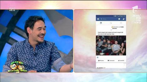 Rubrica "Decât un prieten în plus pe Facebook, mai bine un prieten în minus". Mesajul zilei: "Eu recunosc când greșesc, cu toate că nu greșesc niciodată"