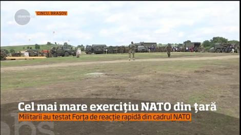 Cel mai mare exerciţiu militar NATO din ţară s-a ţinut la poligonul de la Cincu din judeţul Braşov