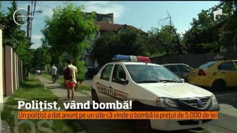 Bombă scoasă la vânzare, pe Internet, cu 5.000 de lei. Se întâmplă în România, iar creatorul anunțului este chiar un polițist!