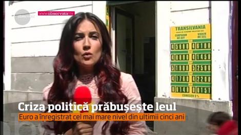 Tensiunile privind schimbarea guvernului provoacă valuri pe piaţa valutară