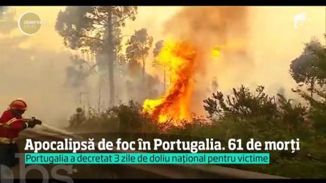 Apocalipsă de foc în Portugalia! Premierul portughez a estimat că numărul morților va crește