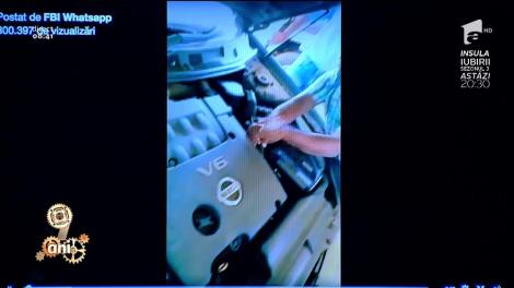 Smiley News: A găsit un şarpe uriaş în motor