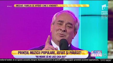 Nelu Bălăşoiu, prințul muzicii populare, jefuit și părăsit de copii: "Nu moare să ne lase casa aia?"