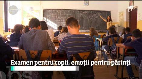 Examen pentru copii, emoții pentru părinți! 144 de mii de elevi au susținut evaluarea de la clasa a VIII-a