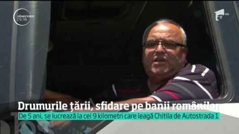 Drumurile țării, sfidare pe banii românilor! Pe centura Capitalei, lucrările se execută cu lopata, târnăcopul și ciocanul