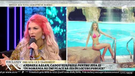 Andreea Bălan: ”În România nu-mi place să ies în locuri publice”