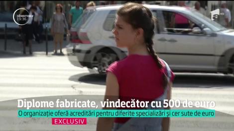 O organizație oferă acreditări pentru diferite specializări și cer sute de euro