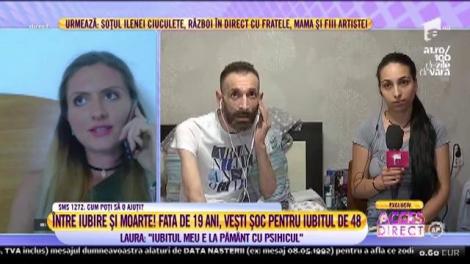 Laura, fata de 19 ani, stă la căpătâiul bărbatului de 48 de ani, bolnav de cancer: "Iuibtul meu e la pământ cu psihicul"