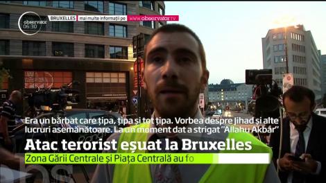 Atac terorist eșuat la Bruxelles