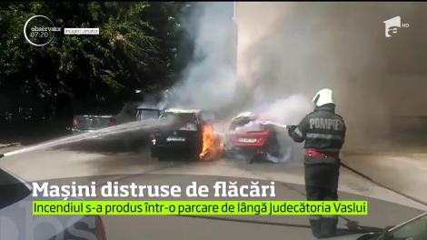 Incendiu de proporţii lângă Judecătoria din Vaslui!