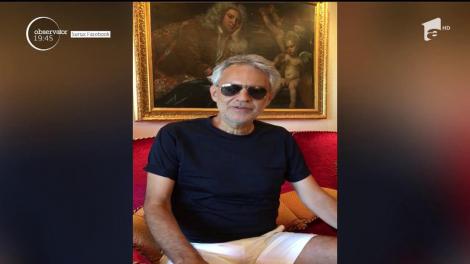 Andrea Bocelli, celebrul tenor, mesaj pentru români, înainte de concertele din București și Cluj