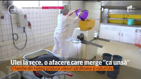 Pe o piaţă tot mai sensibilă la produse naturale, o familie din Haţeg a venit cu reţeta succesului. Uleiul presat la rece