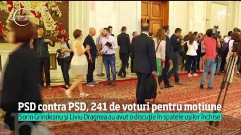 Guvernul Grindeanu a picat într-un ceas! Moțiunea de cenzură a trecut cu 241 de voturi