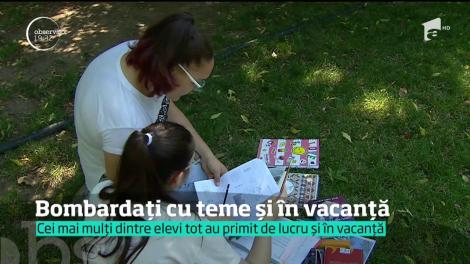 Elevii sunt bombardați cu teme și în vacanță, chiar dacă există un ordin de ministru care interzice acest lucru