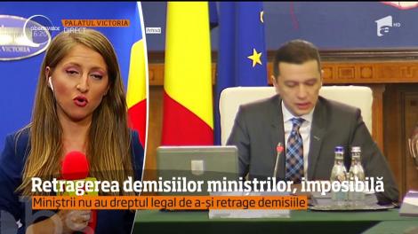 Miniștrii, care şi-au depus demisiile în Guvernul Grindeanu, vor să se întoarcă pe scaunele proaspăt eliberate
