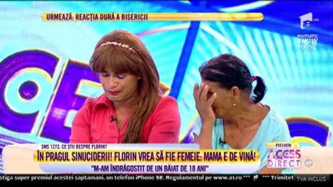 Mama lui Florin, bărbatul care vrea să devină femeie: ”L-am îmbrăcat în fată când era mic că îmi era drag”